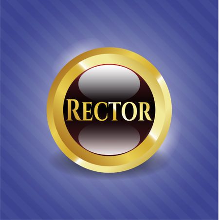 Rector golden emblem