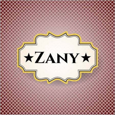 Zany poster or card