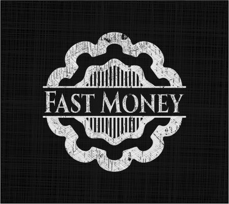 Fast Money chalkboard emblem