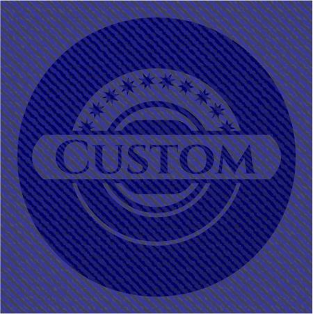 Custom with denim texture