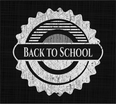 Back to School chalkboard emblem