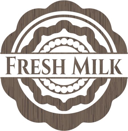 Fresh Milk retro wood emblem