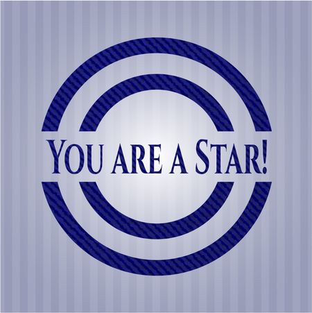 You are a Star! denim background