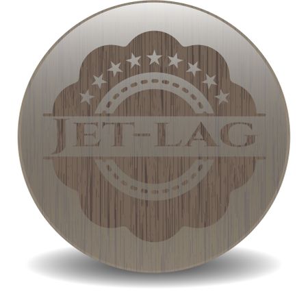 Jet-lag retro wood emblem