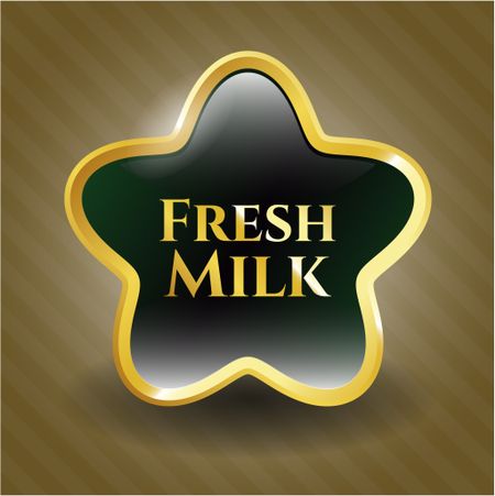 Fresh Milk gold badge or emblem