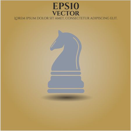 chess knight icon vector symbol flat eps jpg app web