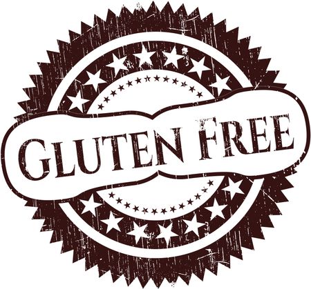Gluten Free with rubber seal texture