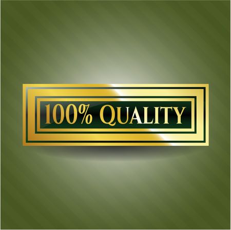 100% Quality golden emblem or badge