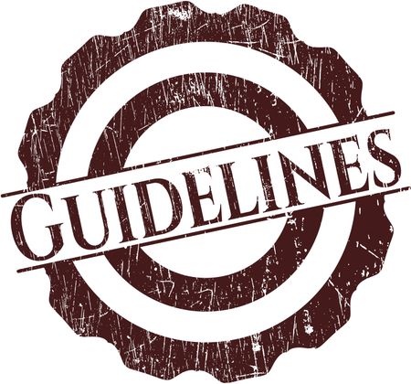 Guidelines grunge stamp