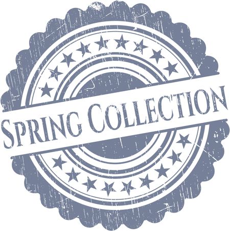 Spring Collection grunge stamp