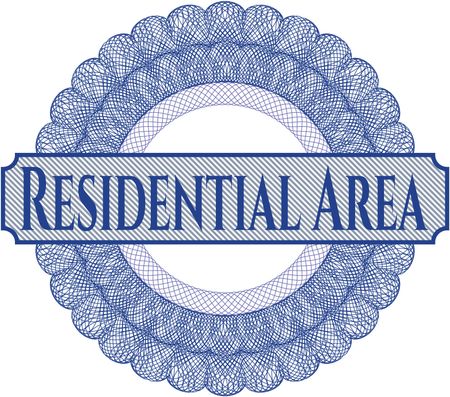 Residential Area rosette or money style emblem