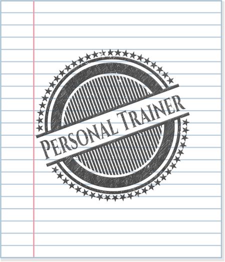 Personal Trainer pencil emblem