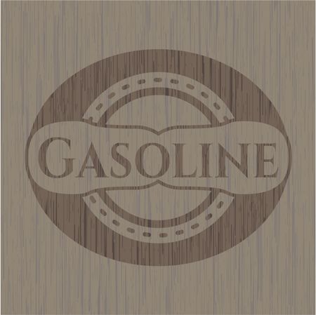 Gasoline wooden emblem