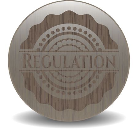 Regulation wood emblem. Vintage.