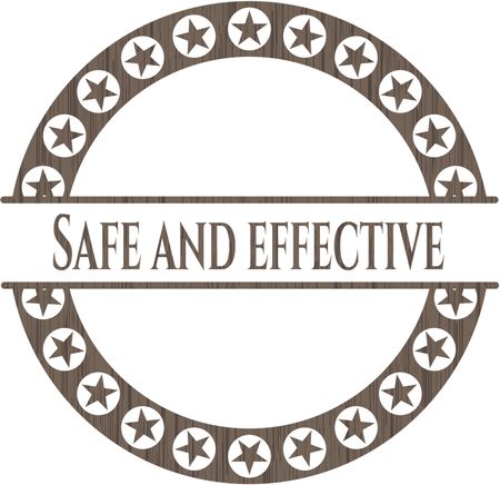 Safe and effective wooden emblem