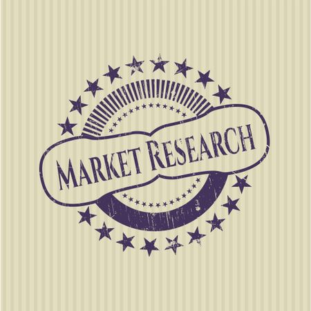 Market Research rubber grunge seal