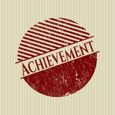 Achievement rubber grunge seal