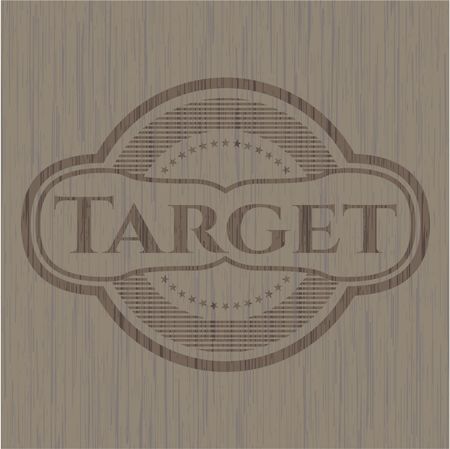 Target wood emblem. Vintage.