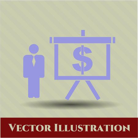 business presentation icon vector symbol flat eps jpg