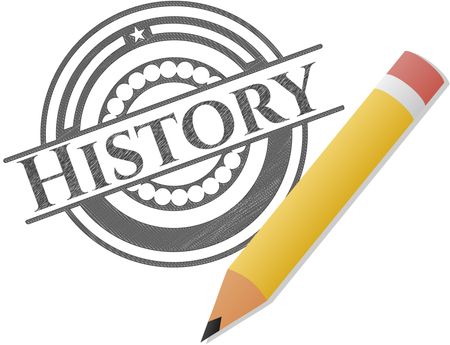 History pencil emblem