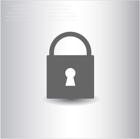 Closed Lock vector icon