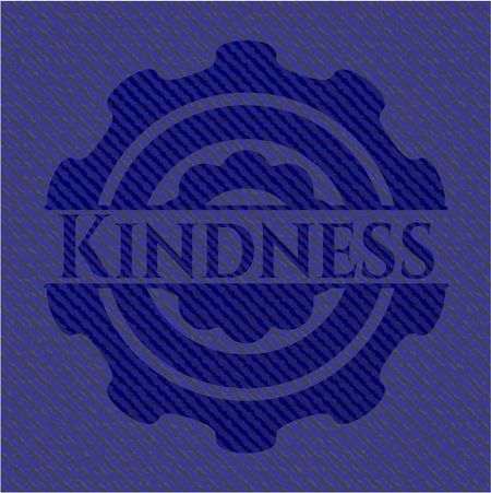 Kindness denim background
