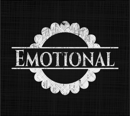 Emotional chalk emblem