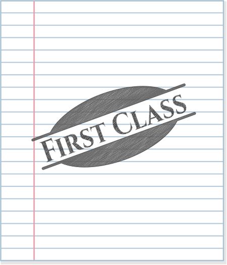 First Class penciled