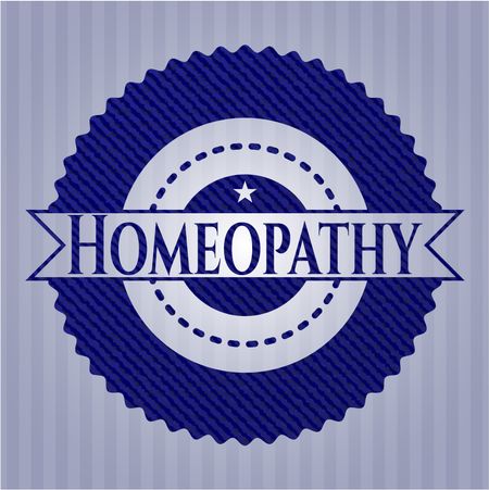 Homeopathy denim background