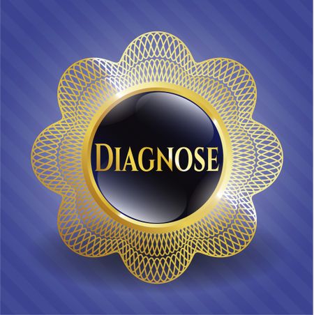 Diagnose golden emblem or badge