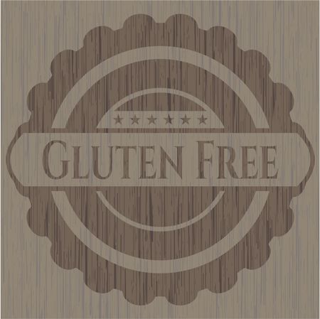 Gluten Free wooden emblem
