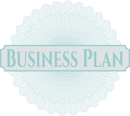 Business Plan abstract linear rosette