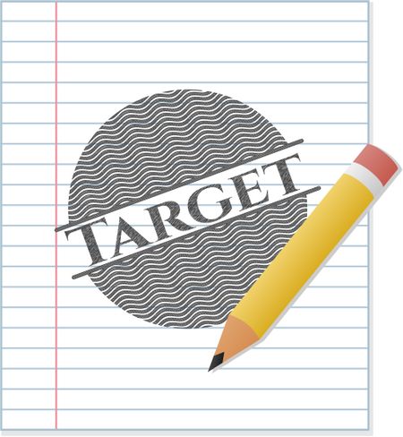 Target pencil emblem