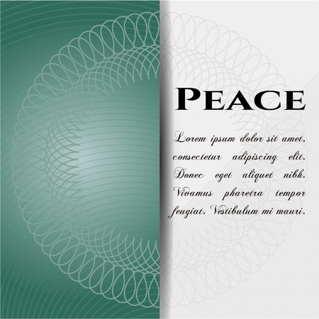 Peace banner or poster