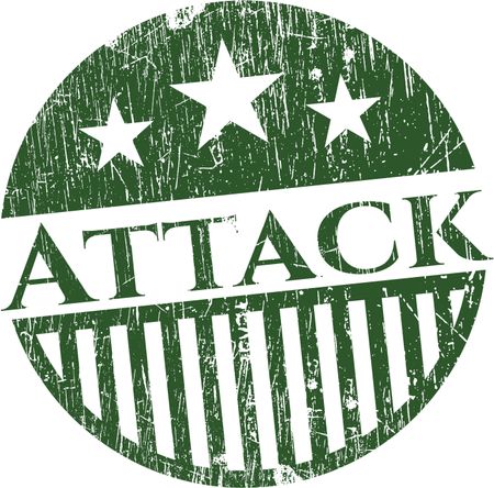 Attack rubber stamp