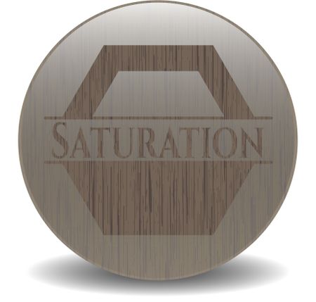 Saturation wood emblem