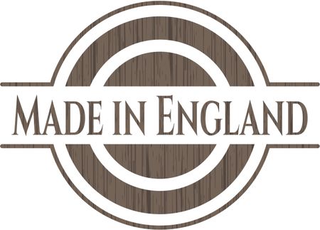 Made in England wooden emblem