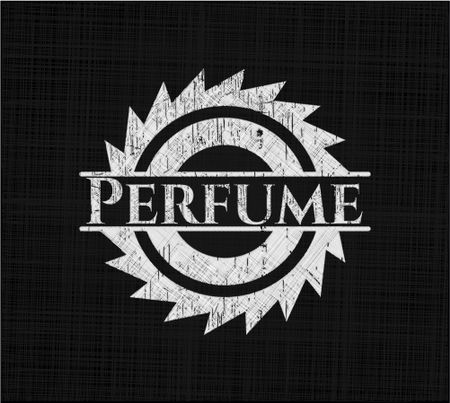 Perfume with chalkboard texture