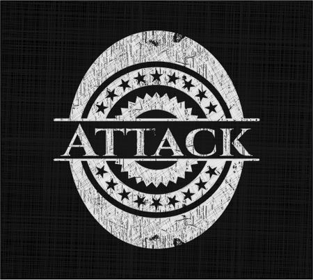 Attack with chalkboard texture