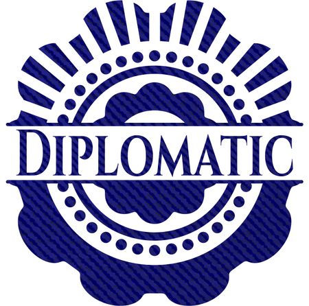 Diplomatic denim background