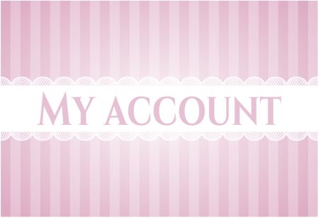 My account banner or poster