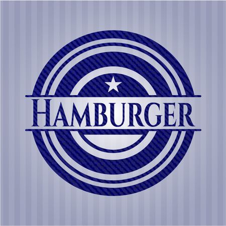 Hamburger with jean texture