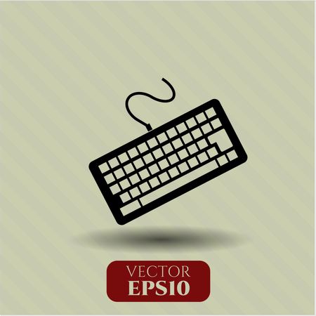 Keyboard icon vector symbol flat eps jpg app web concept website