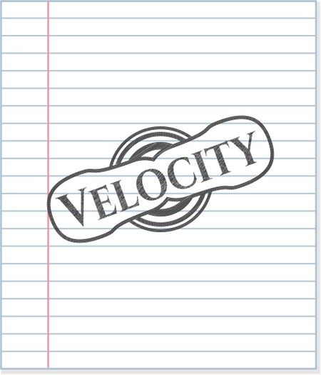 Velocity draw with pencil effect