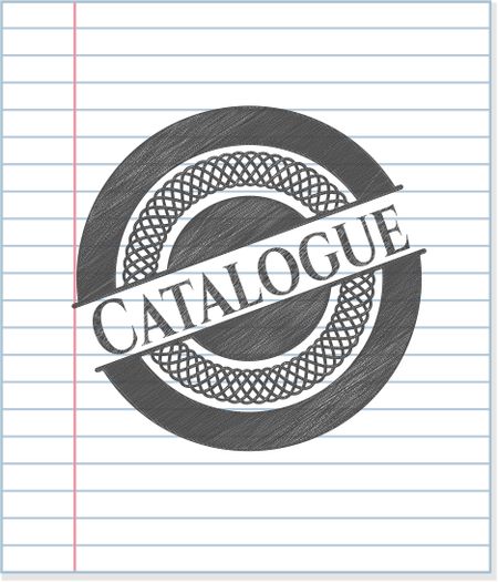 Catalogue draw with pencil effect