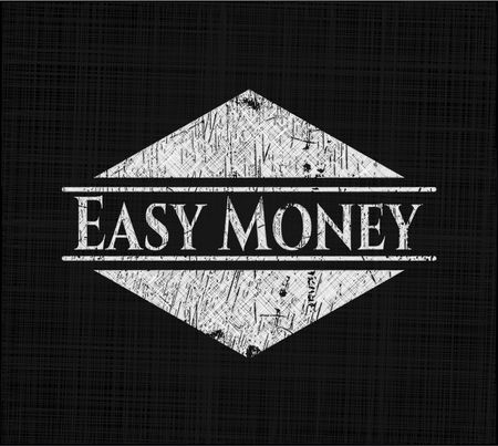 Easy Money chalkboard emblem