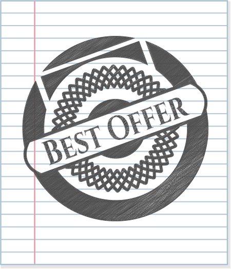 Best Offer draw with pencil effect