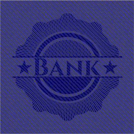 Bank with jean texture
