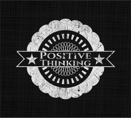 Positive Thinking chalk emblem