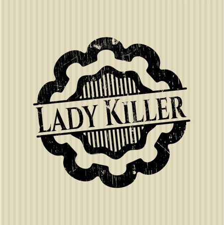 Lady Killer rubber stamp